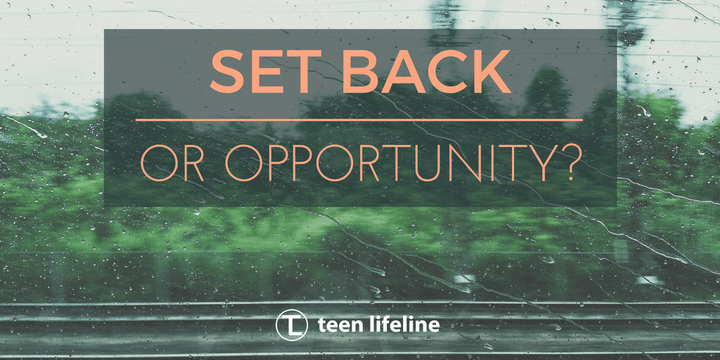 Set Back or Opportunity?