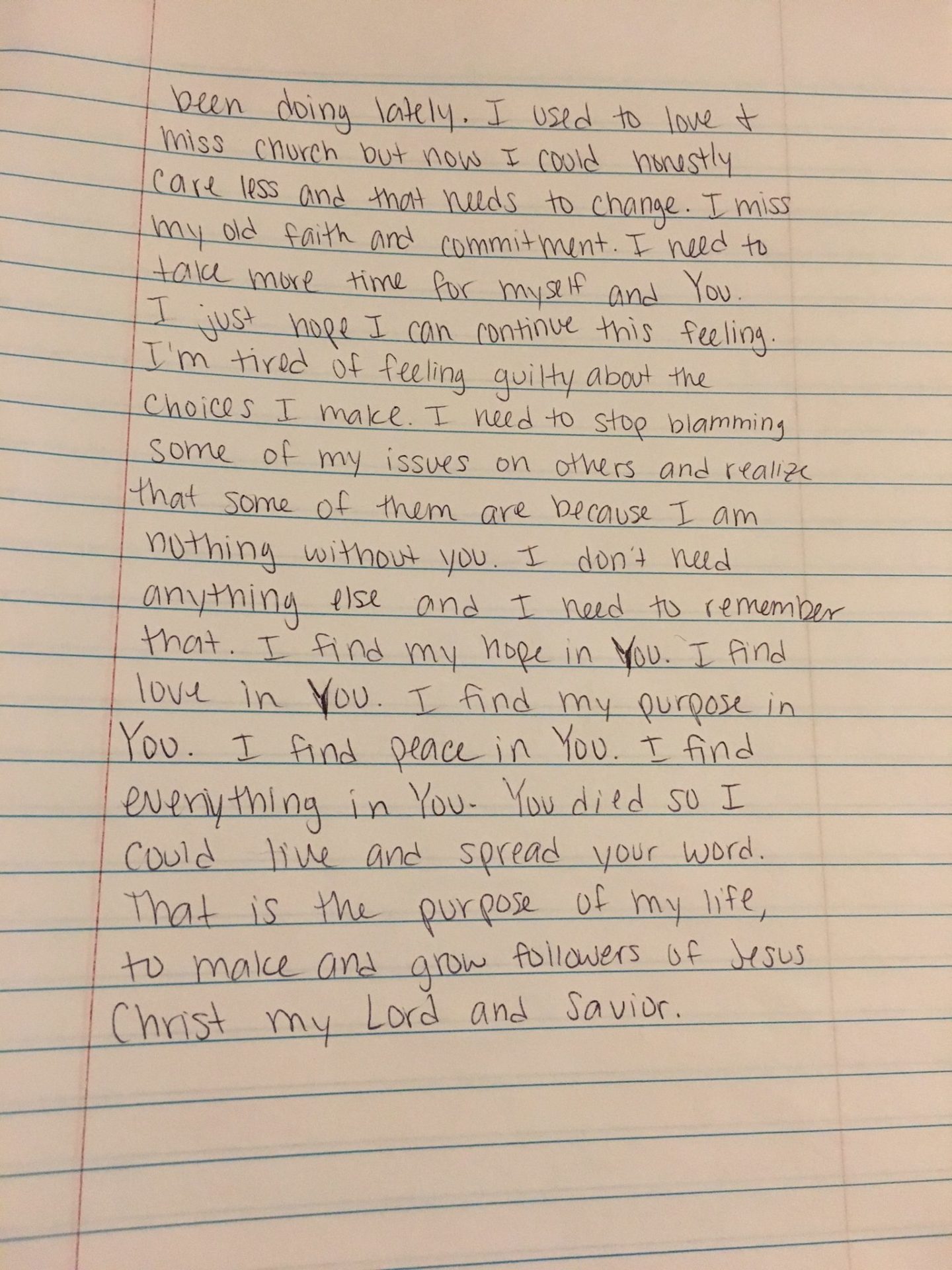 A Teenage Girl's Diary Entry on Love